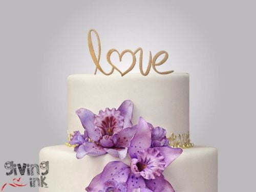 Rustic Wood cake topper 